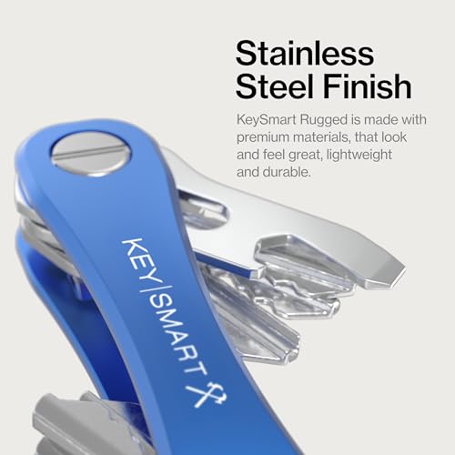 Image of KeySmart Rugged Keychain Multitool Key Holder, Up to 14 Keys | Key Organizer for EDC. Expandable, Durable Build, Reduces Key Chain Bulk & Jingle, Pocket Clip & Bottle Opener Included