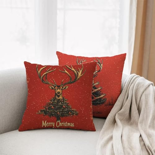 Housse de coussin extérieur imperméable 55x55 lin déperlant Lejnlnng