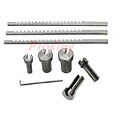 9 PC Standard HSS Keyway Broach Set Cutting Cutter Bushings Shim Harden