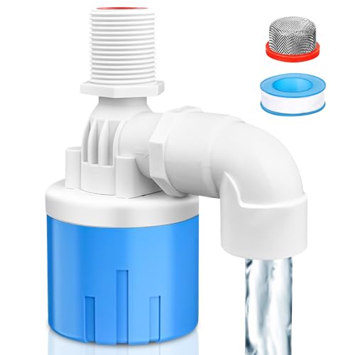 Válvula de flotador automática de 3/4 pulgadas, válvula de flotador para tanque de agua, válvula de regulación automática del nivel de agua, válvula de llenado con filtro para tanque de peces, piscina