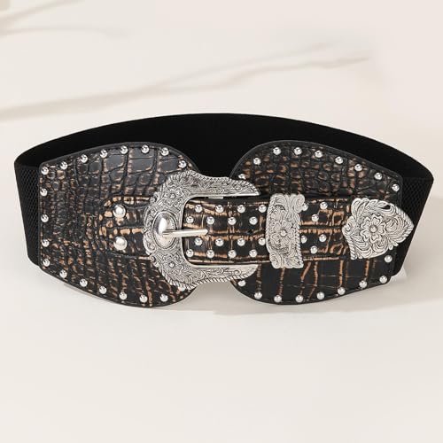 Elastic Waist Belt for Women Lady Stretch Belt for Shirt Clothing Accessory4