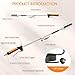 CALPOSE Propane Torch Weed Burner, Propane Weed Torch High Output 400,000BTU with 12FT Hose, Weed Torch with Flame Control and Button Igniter for Garden Wood Roofing Snow Road Charcoal Start