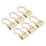 100pcs Binder Clips, Lovely Birds Design Gold Paper Binder Clips Metal Wire Binder Clips Paper Clamps for Paperwork Files Organizing Office School Supplies(Penguin)