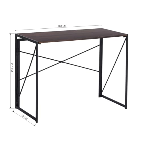 Bureau d'ordinateur pliable 100 cm idéal bureau à domicile