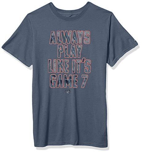 New Balance Kids Boys' Big Short Sleeve Graphic Tee, Chambray, 10/12