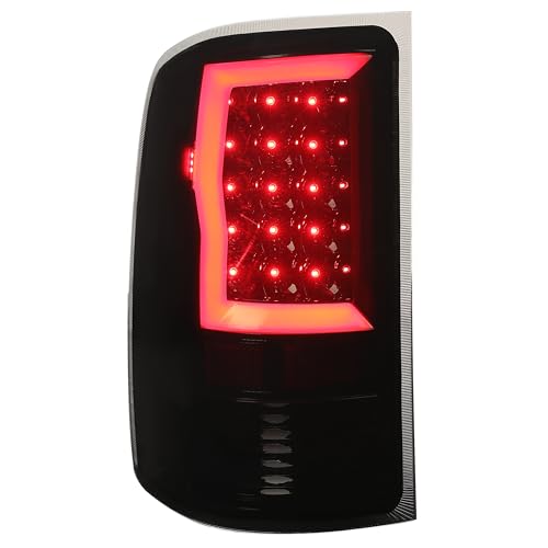 HECASA LED Tail Light Compatible with 2007-2014 GMC Sierra 1500/2500HD/3500HD Pickup Truck Tail Lamp Assembly Rear Light Lamp w/LED Tube Smoke Lens Black Housing Left & Right Side by HECASA - Used condition - Image 4