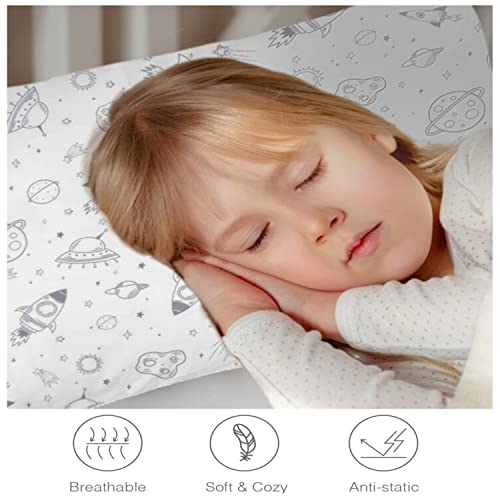 Print Toddler Pillowcases Set Of 2 - Fits Queen Standard Pillow - 100% Jersey Cotton Baby Bedding Pillow Cover, Cartoon Pillowcases For Children Kids Double-Sided Kids Soft Sham, Ideal Boy Girl Gifts #TOP4