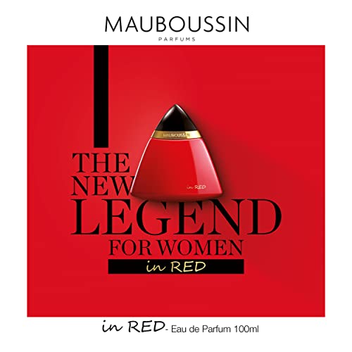 Mauboussin - In Red 100ml (3.3 Fl Oz) - Eau de Parfum for Women - Oriental, Floral & Woody Scents - Image 3