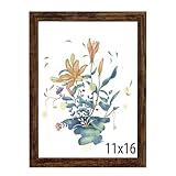 BESCRCL 11x16 Picture Frame, Photo Frame for Wall Mounting Display, Brown