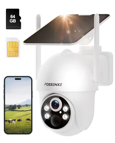 FOSSENXE Solar-Powered 4G Camera