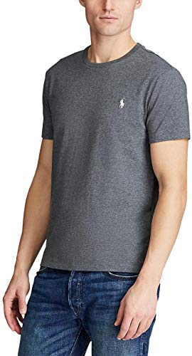 Image of Polo Ralph Lauren Mens Crew Neck T-Shirt (XL, DarkGreyHtr)