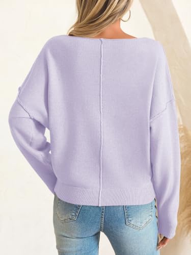 Image of Saodimallsu Womens Fall Off The Shoulder Sweater Pullovers