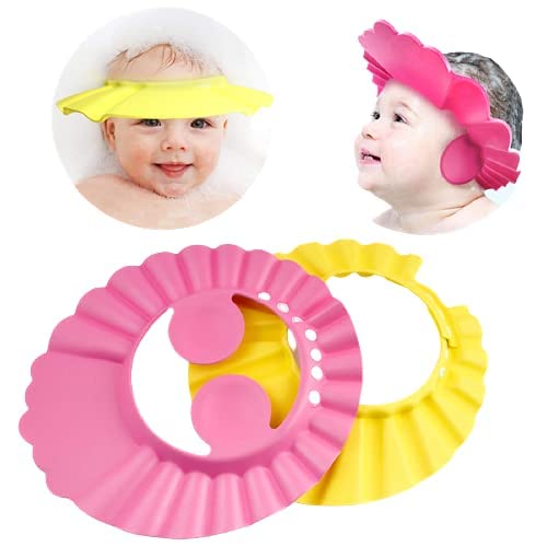 Maruti_Nandan_Enterprise Bath Cap Shower Cap Baby Bath Protect Soft Cap Hat for Baby Kids Kids Shower Cap PACK OF 2