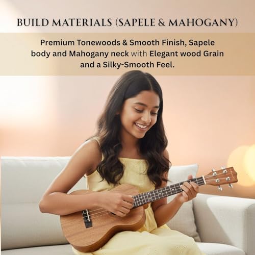 Image of Vault UK-100T 26 inch Arched Back Tenor Ukulele With Gig-Bag & E-Book - Natural