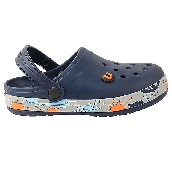 Image of URJO Splash Kid's Clogs /Sandals with Adjustable Back Strap Ultra Soft & Flexibility Anti Skid Comfortable Waterproof Daily Mules Clogs /Sandals Boy's & Girl's