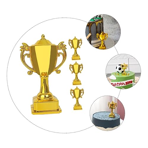 BESTOYARD 4 Pçs Brinquedos Mini Brinquedos Brinquedos Decoração De Decorações De Bolo Troféu De Beis