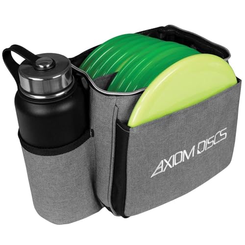 Bolsa de disc golf Axiom Discs con compartimentos y tejido Gris