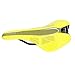 Acouto Fiber Mountain Bike Saddle - Soft Leather Cushion for Road and Mountain Bikes - Comfortable Bike Accessory in Yellow Color