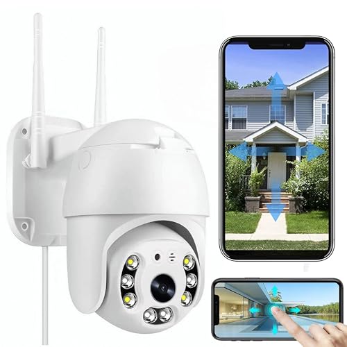 Camara Vigilancia Wifi Exterior - Camaras Vigilancia Domicilio Wifi 2k - Cámara Vigilancia Exterior 360, Detección De Humano, Seguimiento Automático, Visión Nocturna, Alarma, Grabación Continua, ExT 1