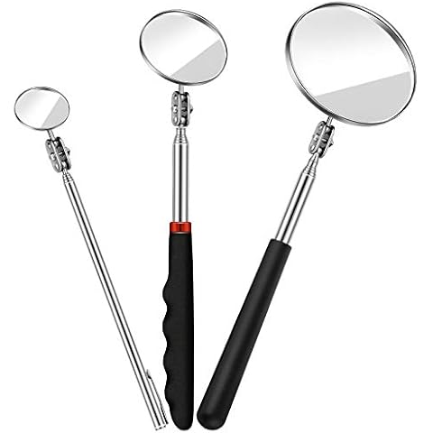 Tatuo 3 Pieces Telescoping Inspection Mirror Cover
