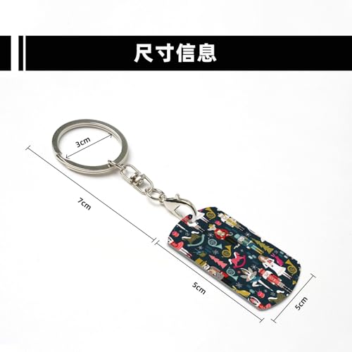 DEXNEL Porte-clés en aluminium pour femme Motif casse-noisette Ballet Danse de Noël, blanc, taille unique – vue 4