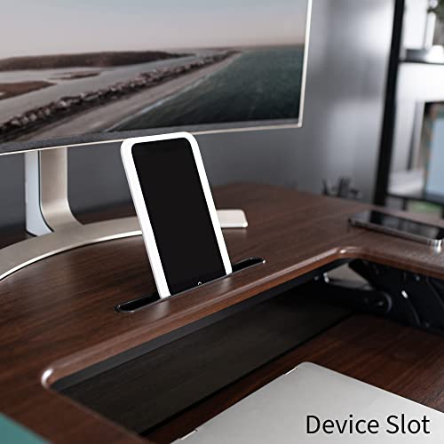 VIVO 42-Inch Pneumatic Standing Desk Converter with Separate Keyboard Tray — view 8