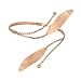 Produktbild Holibanna Oberarmmanschette Gold Leaf Armbinde Swirl Spiral Verstellbares Armband Offenes Armband für Damen Damen