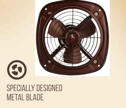 Image of K.U.H.A. 300mm High Speed (12 Inches) Fresh Air Exhaust Fan (Silver) 1 Year Warranty