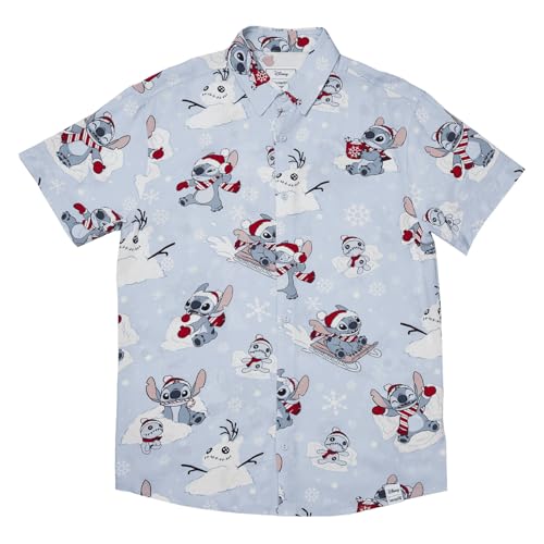 Chemise Lilo & Stitch coupe droite fluide vêtement confortable été hiver