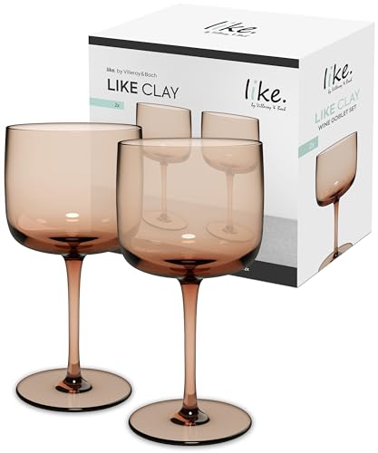 like. by Villeroy & Boch – Like Glass Weinglas Braun, Spülmaschinenfest, Gläser, Weingläser, Trinkgeschirr, Kristallglas