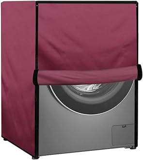 Star Weaves Waterproof Front Load Washing Machine Cover Suitable for Bosch 7.5 kg, 8 kg, 9 kg & 10 Kg (Maroon)