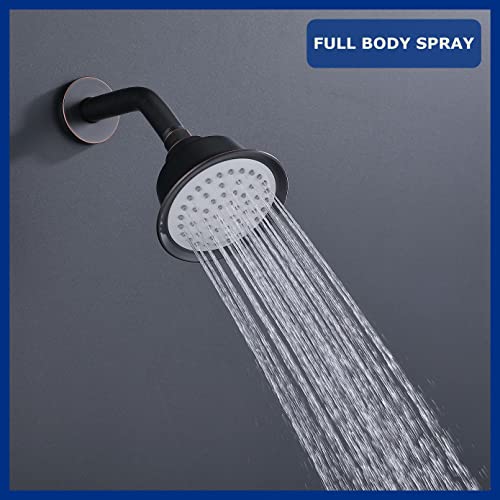 Rkf Pressure Balance System Bathroom Shower Faucet,Single Handle Solid Brass Rough-In Valve With Touch-Clean Shower Head, Oil Rubbed Bronze, As05-Orb #TOP3