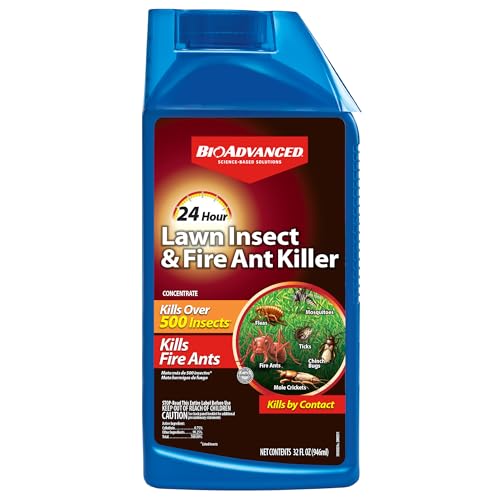 BioAdvanced 24 Hour Lawn Insect & Fire Ant Killer, Concentrate, 32 oz, Outdoor Ant Killer