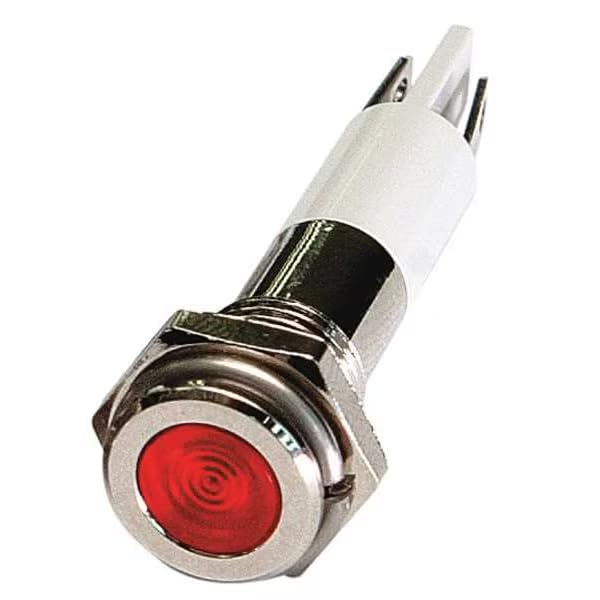 Flat Indicator Light, Red, 120VAC, Mfr: 24M070-A
