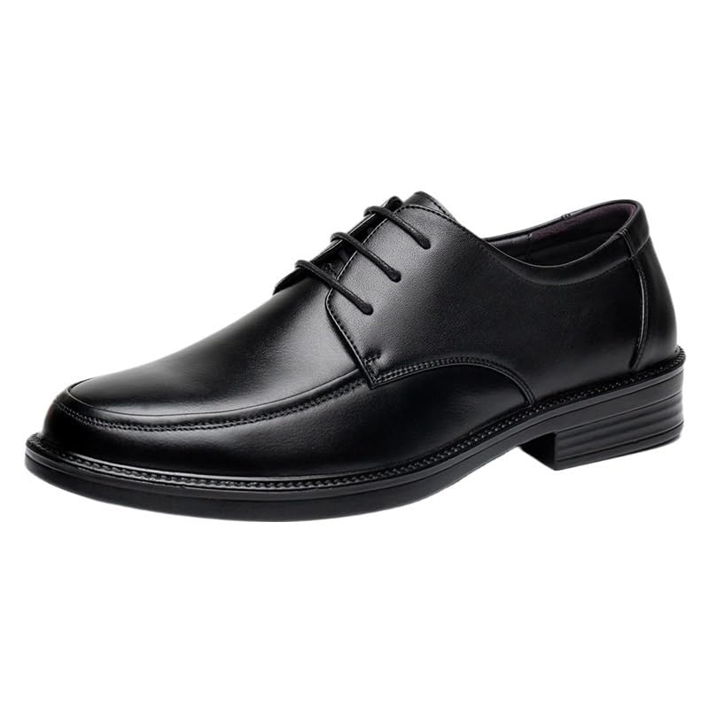 Men's Waterproof Dress Shoes Non-Slip Formal Lace-up Oxfords Shoes for Wedding Office Business