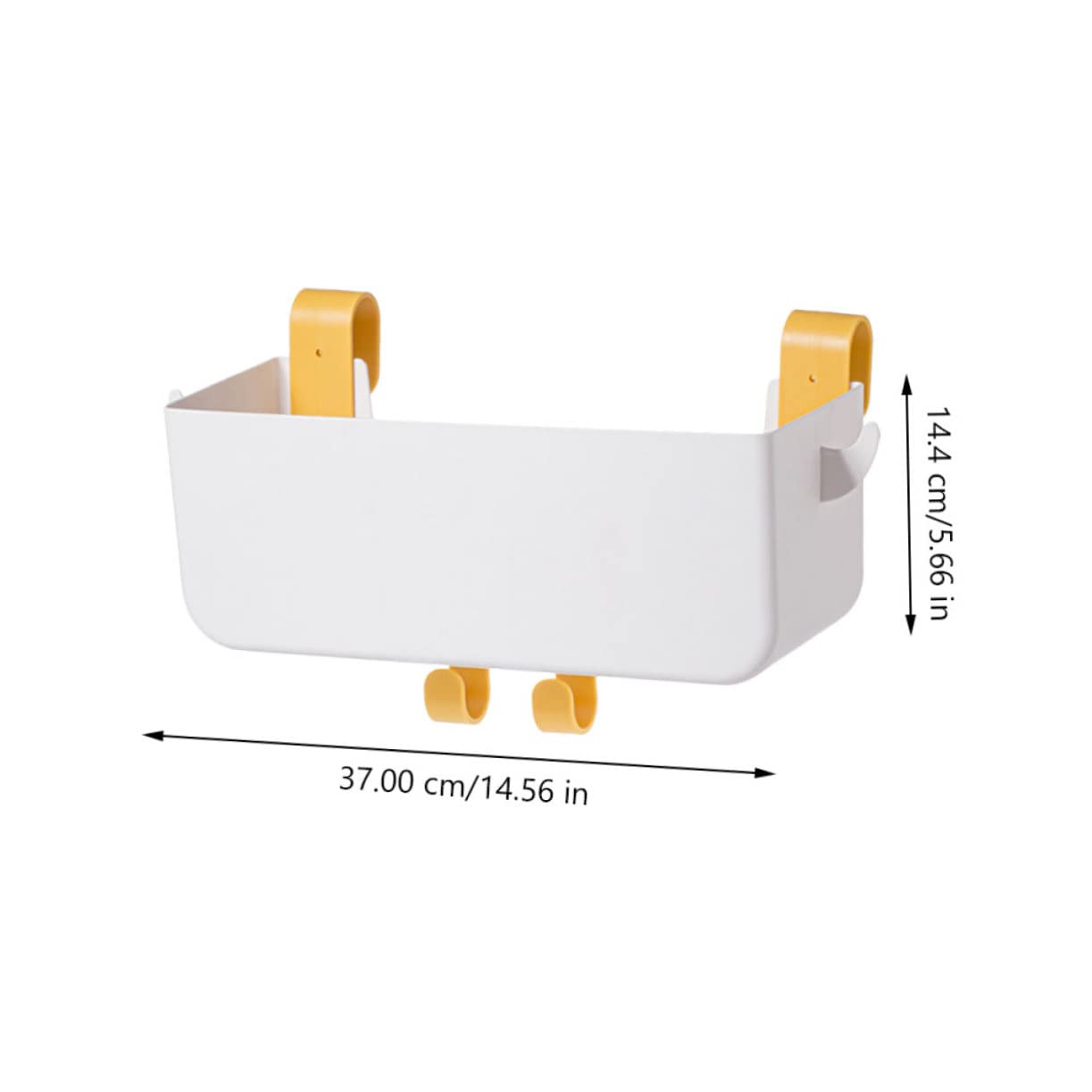 Ipetboom Organizer Portatile Bianco da da Letto Plastico in Appendere Sospeso Design per Snacks Libri Soggiorni e Letti in Camera