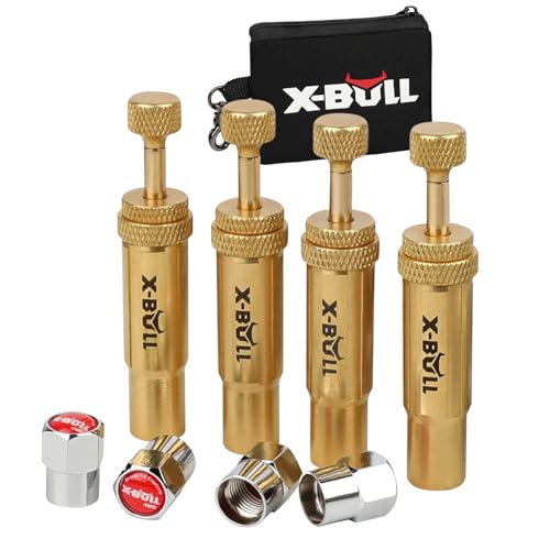 X-BULL New Automatic Tire Deflator,Adjustable Offroad Accessries,4pcs Auto-Stop Tire Air Down Tool
