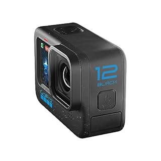 GoPro HERO12 Black - Waterproof Action Camera with 5.3K60 Ultra HD Video, 27MP Photos, HDR, 1/1.9" Image Sensor, Live Streaming, Webcam, Stabilization