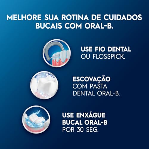 Oral B Pasta de Dente 3D White Mineral Clean com Carvão de Bambu, Fórmula de Carvão Natural, Com Flú
