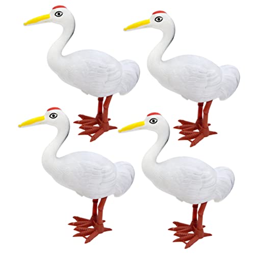 Toddmomy Faux Crane Wind-up Toy 4pcs Simulation Toys for Boys and Girls 1-3 Years for Boys and Girls