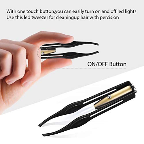 Set di pinzette, 4 pinzette in acciaio