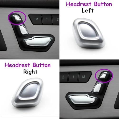 Bouton réglage siège auto haute précision pour Benz W204 W212 commande appui-tête robuste - 3