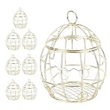 Style cage à oiseaux unique : le design ajouré de la cage à oiseaux se distingue comme un contenant à bonbons créatif et élégant, idéal pour sublimer la décoration de mariage ou de fête