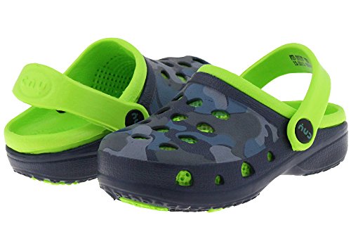 Capelli New York Camo Print Two Tone Toddler Boys Clog Navy Combo 4/5
