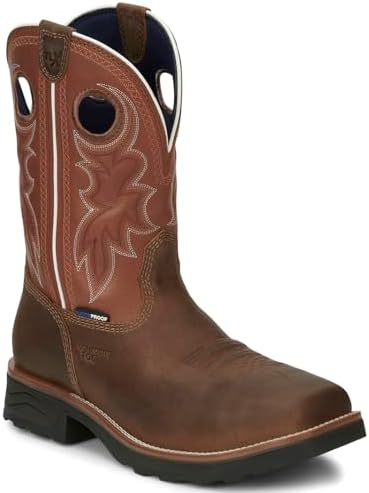 Tony Lama Men's 3R Fireball Waterproof Work Boot Composite Toe Tan 10.5 EE US | Image 1