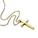 Reve Simple Stainless Steel Cross Pendant Chain Necklace, No Color, Size No Size
