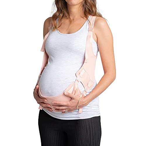 Johnnyâ€™s Mama - EasyBelly Pregnancy Belly Support Band, Fully Adjustable Belly Band for Pregnancy (29-40 weeks), Maternity Belt for Pregnant Women, Pink