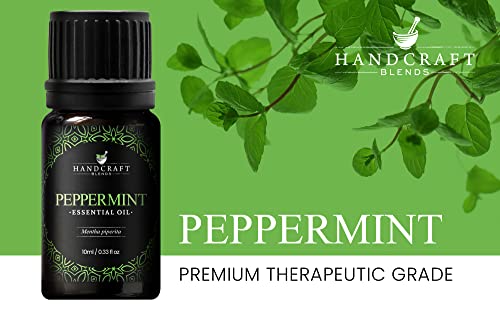 Handcraft Peppermint Essential Oil - 100% Pure And Natural - Premium Therapeutic Essential Oil For Diffuser And Aromatherapy - 0.33 Fl Oz - Pack Of 2 #TOP2