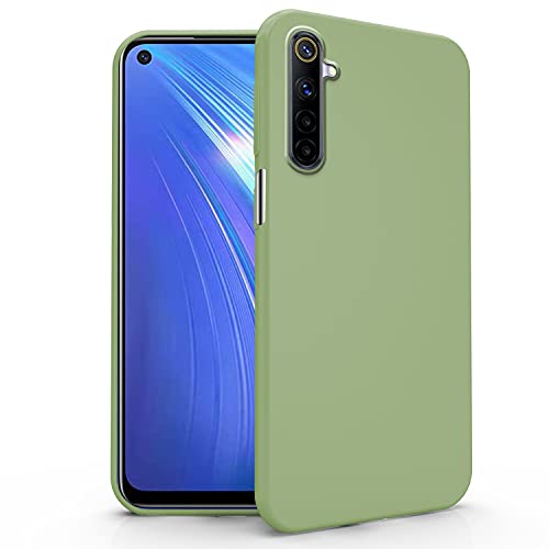 N NEWTOP Coque compatible avec Realme 6, coque TPU Soft Gel Silicone Ultra Slim Flexible Case Arrière Protection (Bleu) Cover