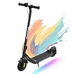 EVERCROSS E6 Elektroroller für Kinder, 7" Leichter E-Scooter für 6-12 Jahre, Elektroscooter mit Einer Reichweite von bis zu 20 km und 7-farbigen Lichtern, 3 Geschwindigkeitsmodi (8, 12, 16 km/h)